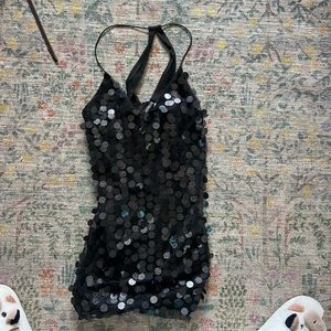 Divided sequin dress